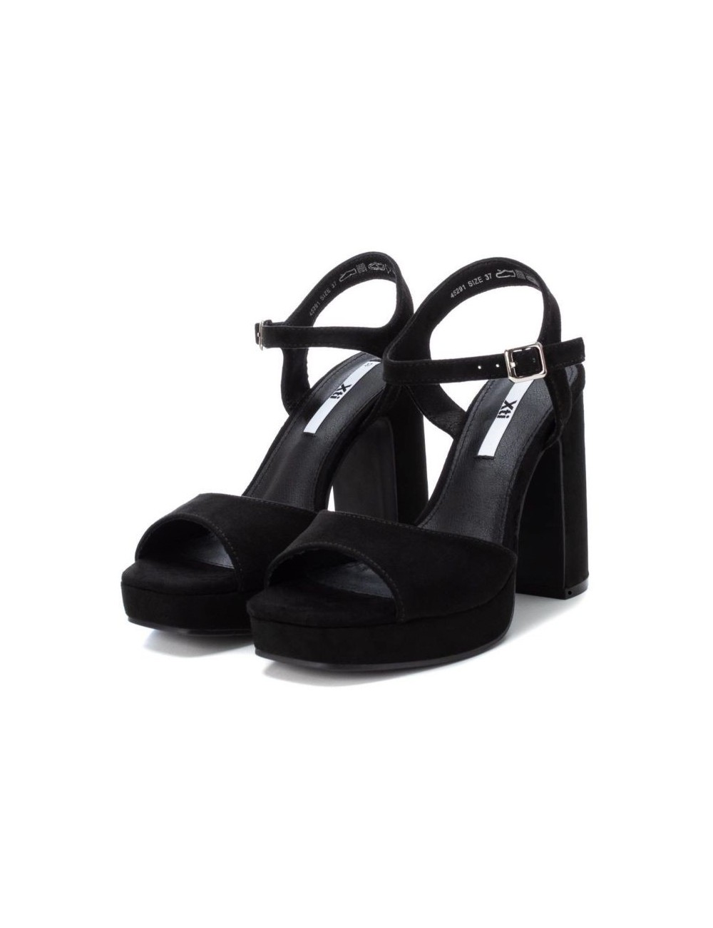 Sandalia negra plataforma Xti