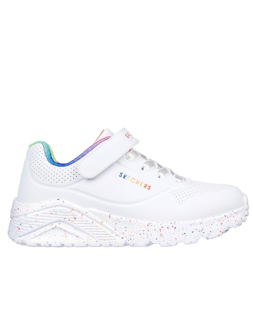skechers niños niñas blanco velcro