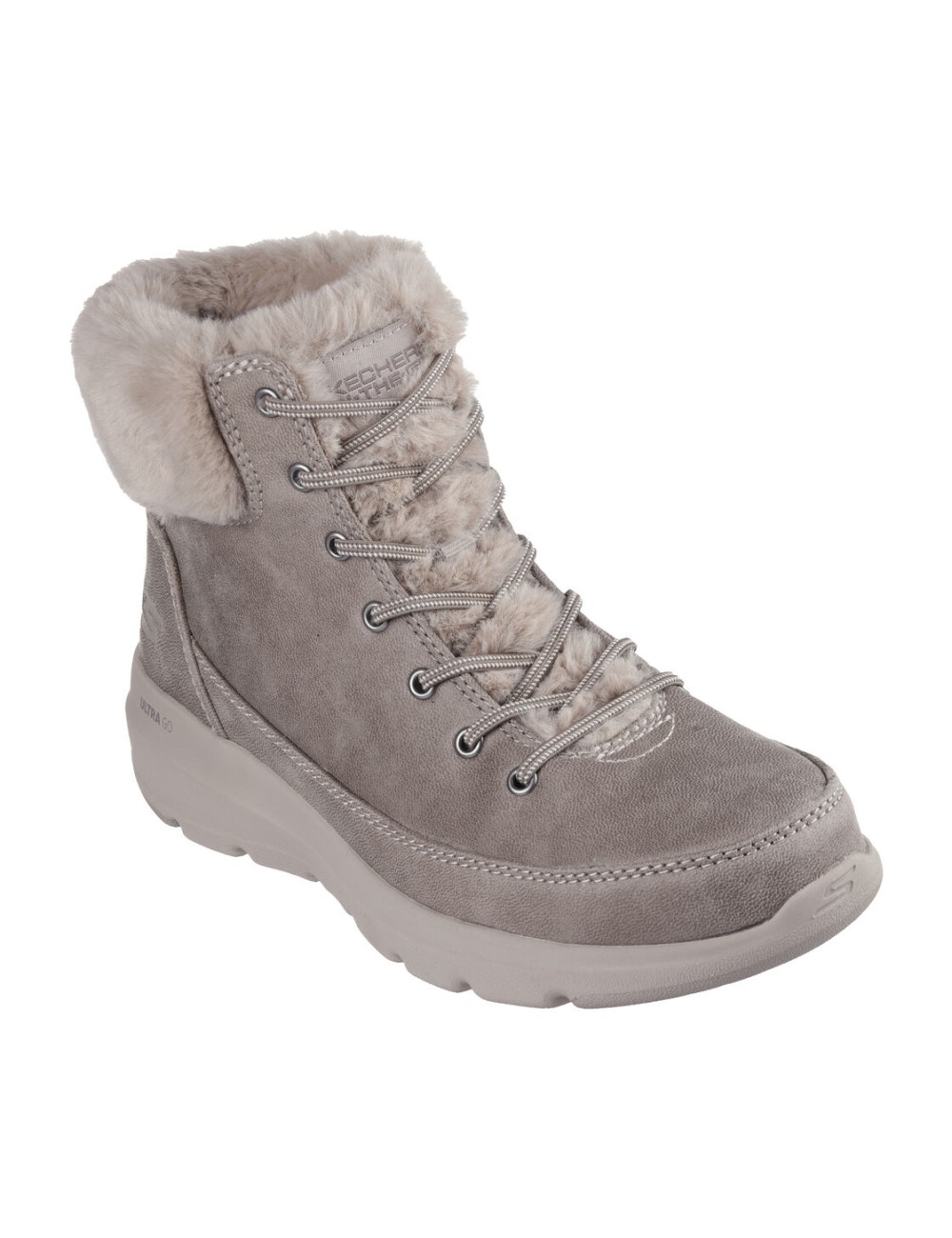 bota skechers cordones elásticos mujer