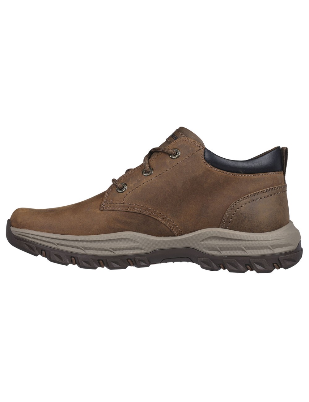 Bota hombre Skechers piel marrón