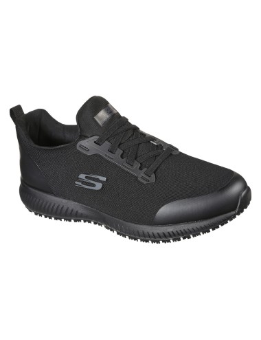 skechers de trabajo work negro con elásticos para hombre