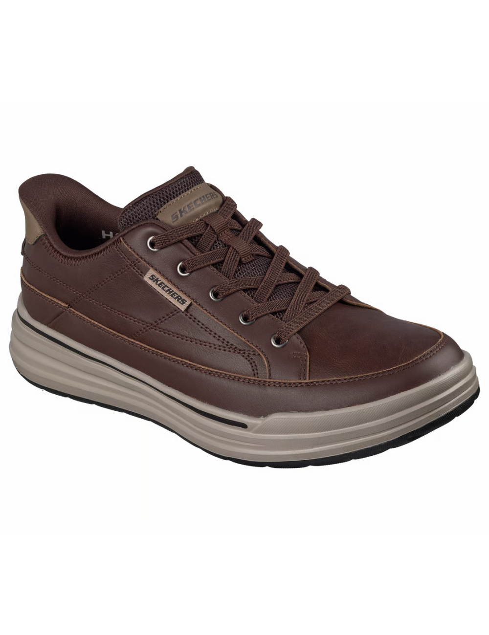 Skechers 211234 CHOC Slip-Ins – Zapatillas Hombre Marrones Sin Cordones