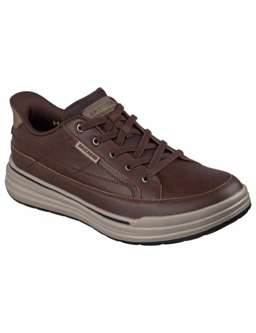 Skechers 211234 CHOC Slip-Ins – Zapatillas Hombre Marrones Sin Cordones