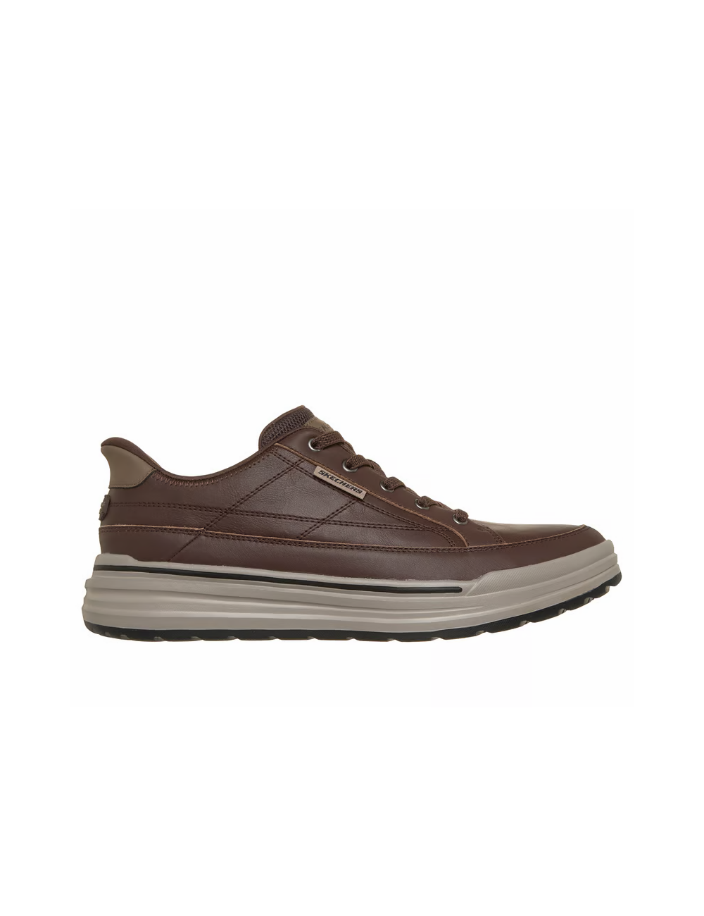 Skechers 211234 CHOC Slip-Ins – Zapatillas Hombre Marrones Sin Cordones
