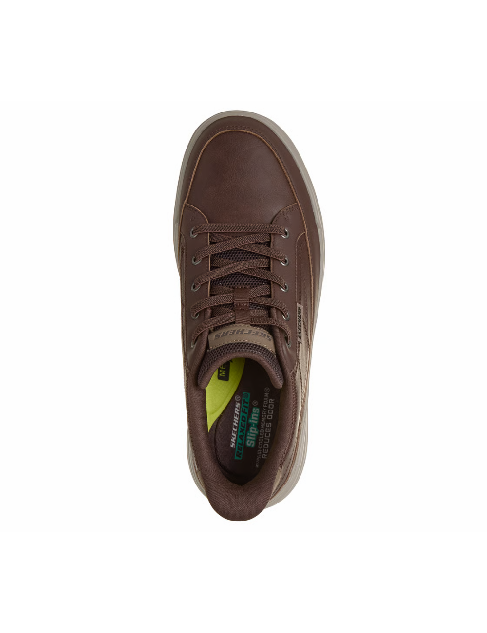 Skechers 211234 CHOC Slip-Ins – Zapatillas Hombre Marrones Sin Cordones