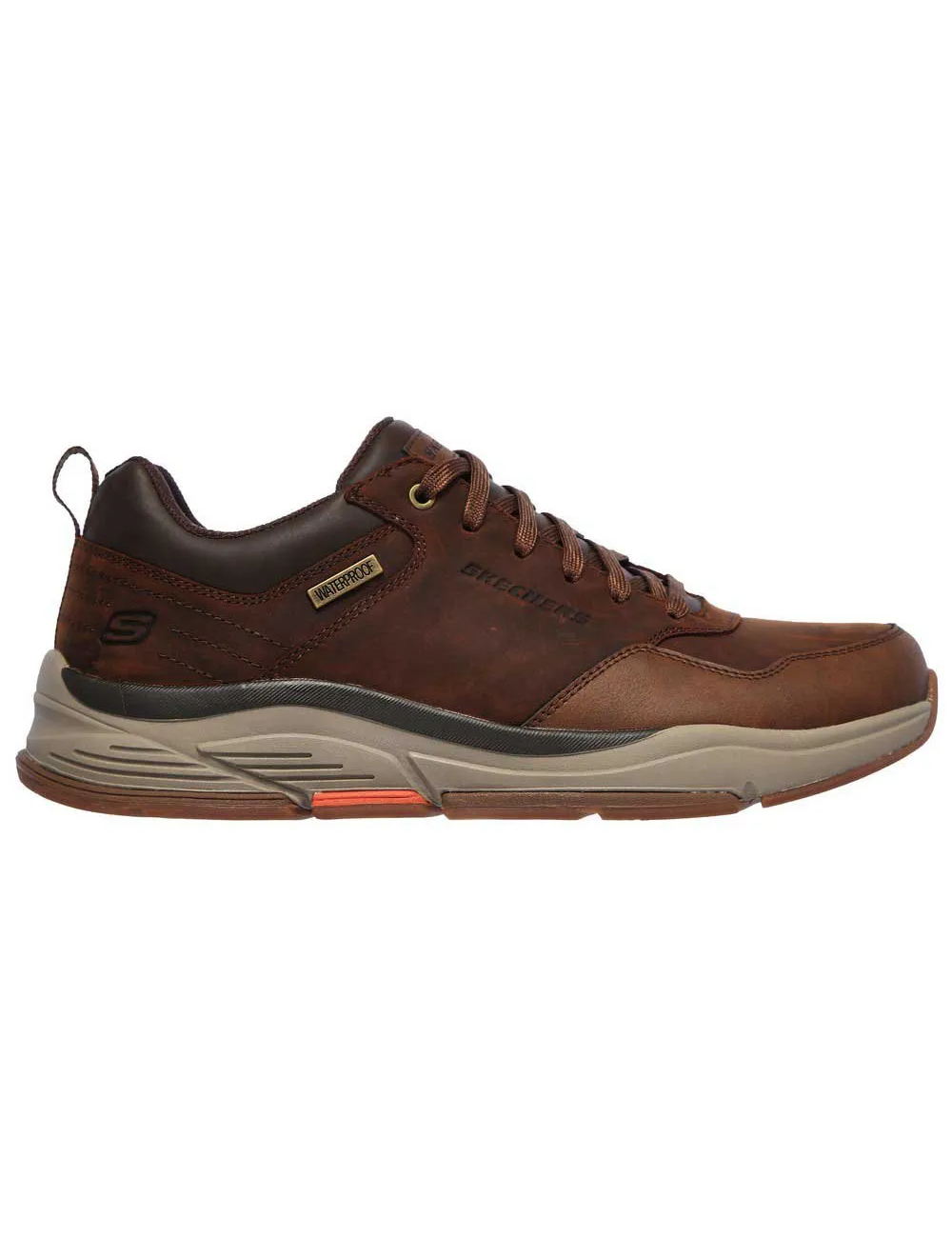 Skechers 210021 CDB Benago Hombre – Zapatillas Marrones Impermeables