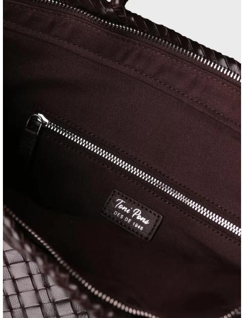 Bolso Samanta Toni Pons de piel trenzada