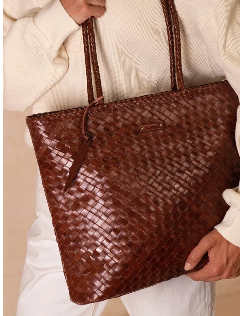 Bolso Samanta Toni Pons de piel trenzada